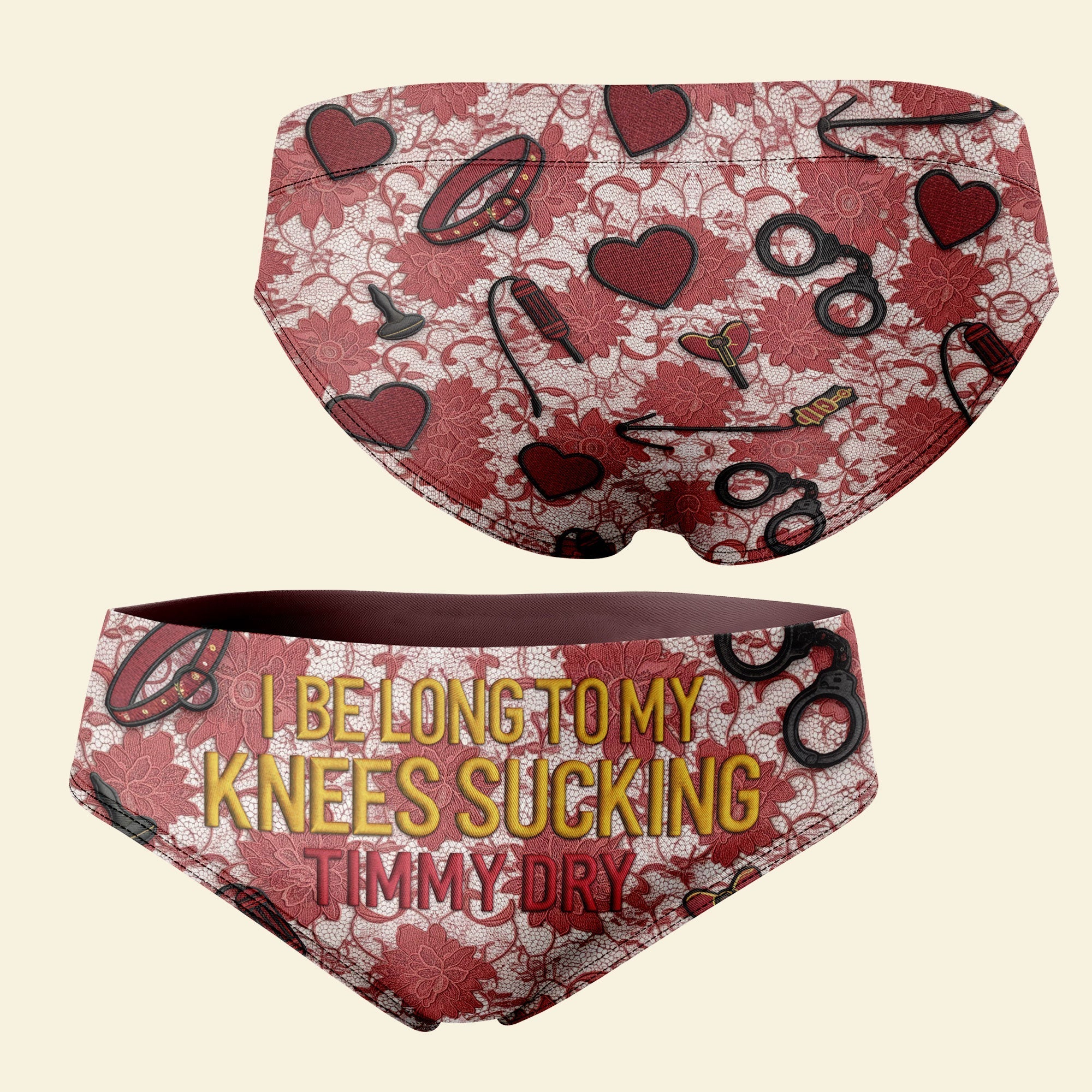 Unleash Your Wild Side - Naughty Woman Briefs - Personalized Gift for Her Boxer Briefs PopCulturePrints