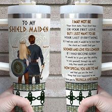 Load image into Gallery viewer, Personalized Tumblers for Couples - Valhalla Love Tumbler Cup PopCulturePrints
