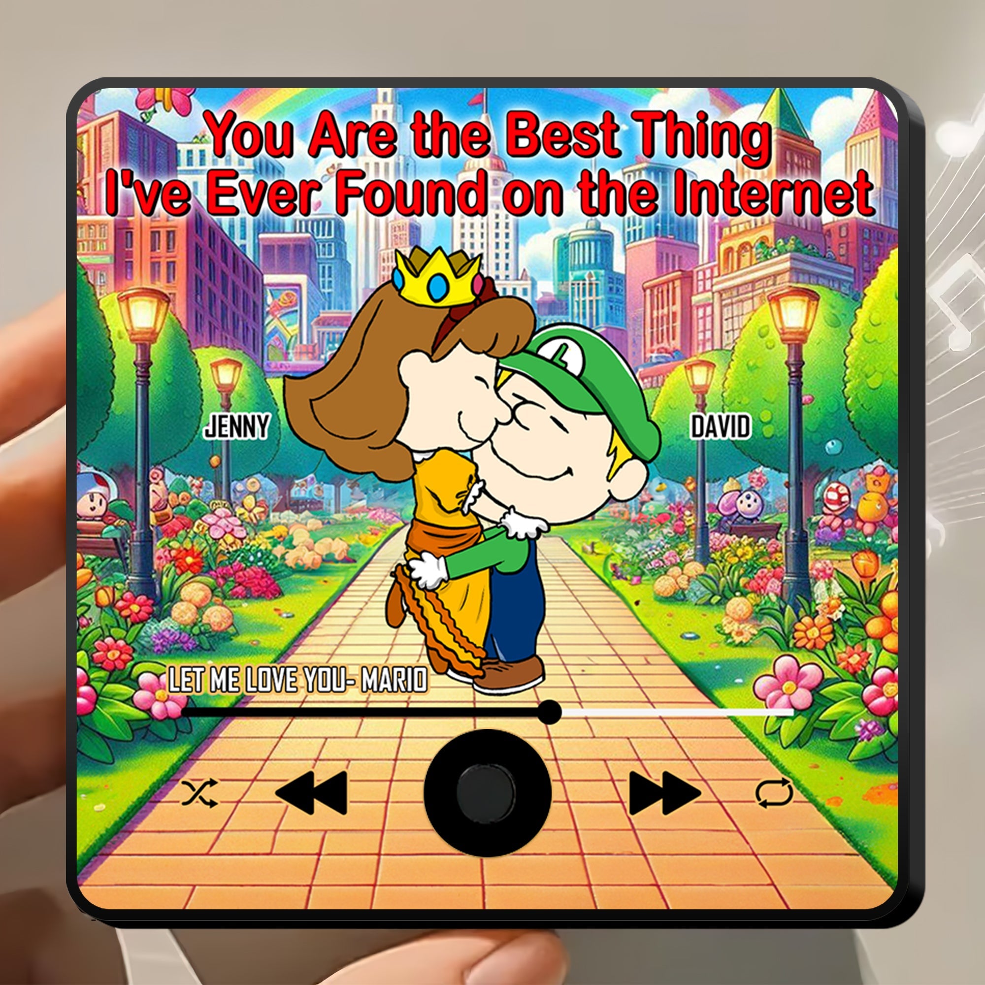 Personalized Music Fridge Magnet for Couples - Best Thing I’ve Ever Found Fridge Magnet PopCulturePrints