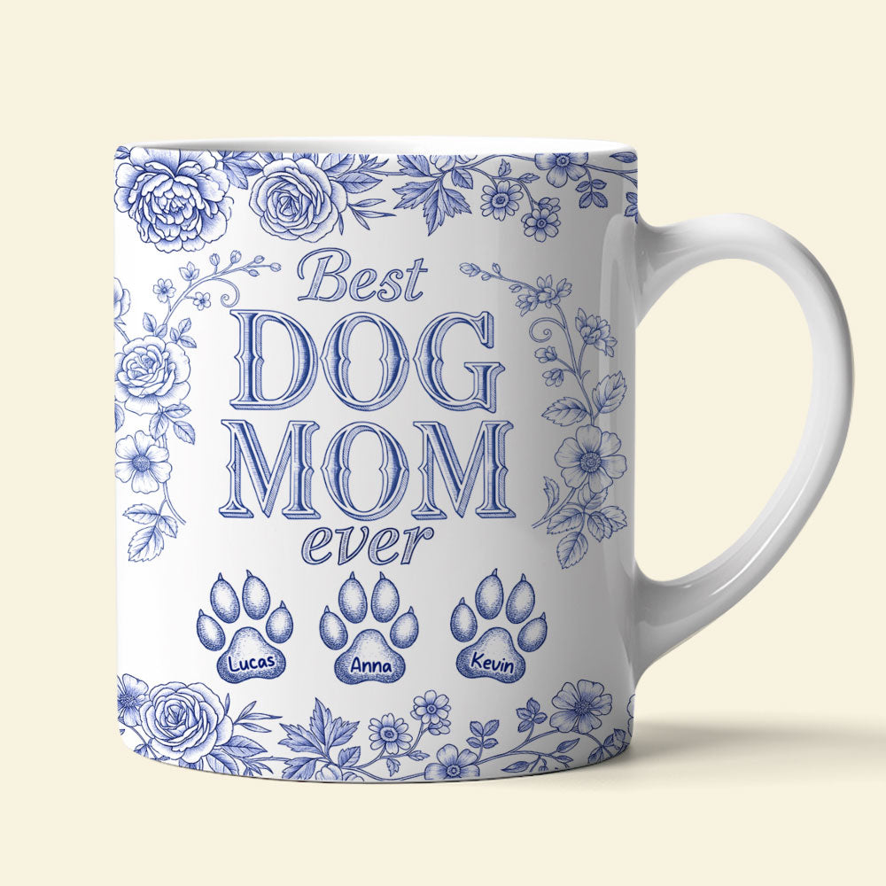Best Dog Mom Ever - Personalized Coffee Mug for Dog Lovers Coffee Mug PopCulturePrints