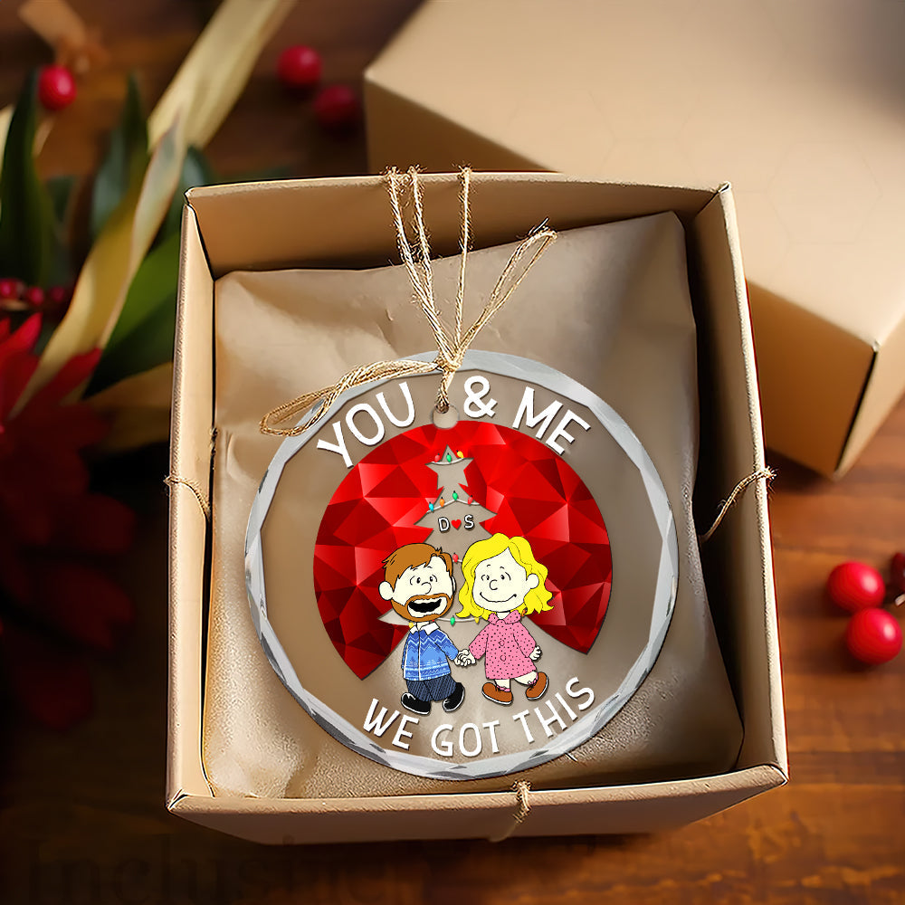 Personalized Couple Christmas Ornament - Unique Valentine's Day Gifts Ornament PopCulturePrints