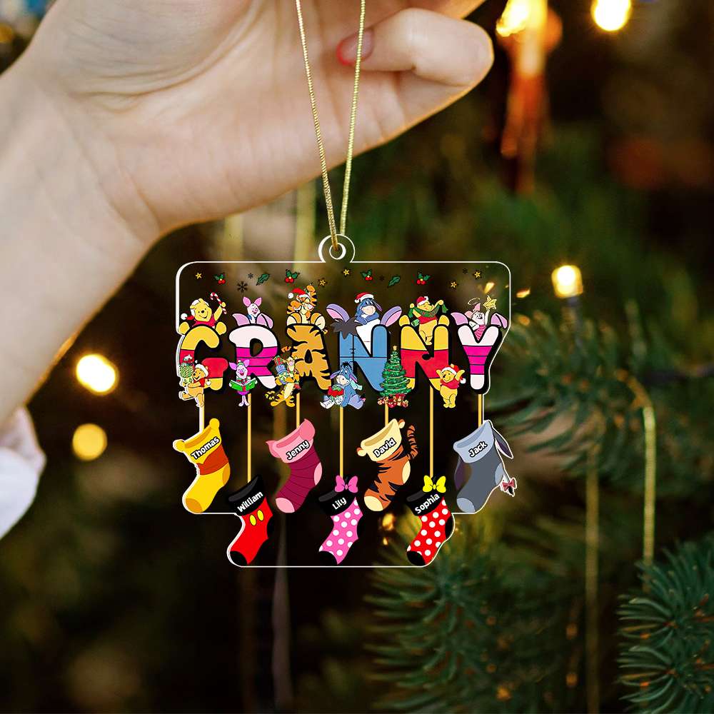 Custom Cartoon Grandma Christmas Ornament Ornament PopCulturePrints