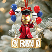 Load image into Gallery viewer, Celebrate Your Achievement! Personalized Graduation Christmas Ornament - Perfect Gift for Graduates, Friends &amp; Family Ornament PopCulturePrints
