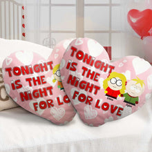Load image into Gallery viewer, Custom Heart Pillow for Couples - Romantic Valentine's Day Gifts Pillow PopCulturePrints
