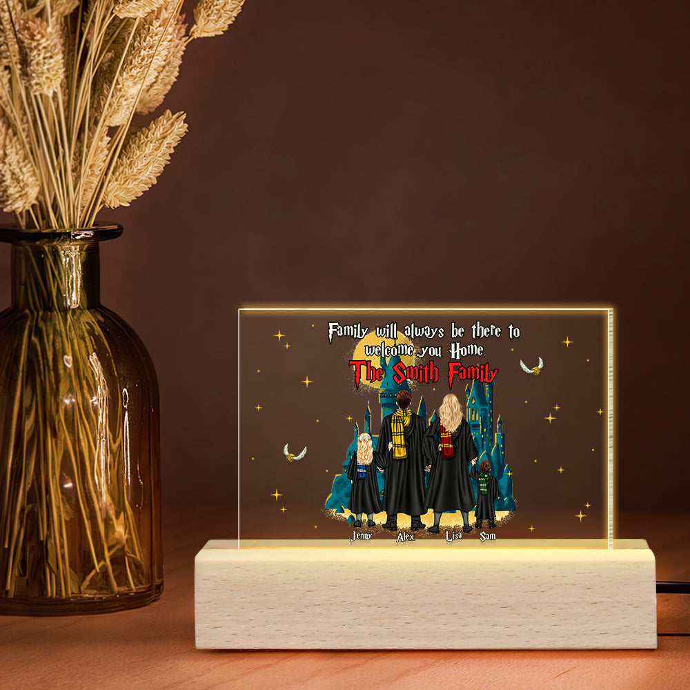 Personalized LED Light for Wizard Family - Welcome Home Gift