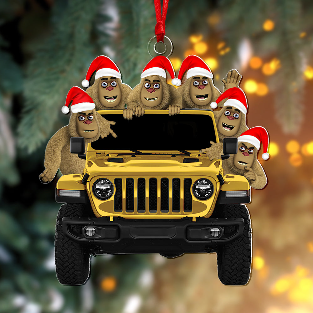 Personalized Off Road Lovers Bigfoot Christmas Ornament