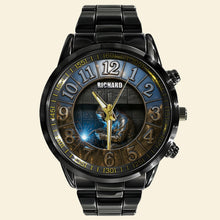 Load image into Gallery viewer, Ignite Your Passion: Welder Men's Watch - Personalized Gift for Him Men's Watch PopCulturePrints
