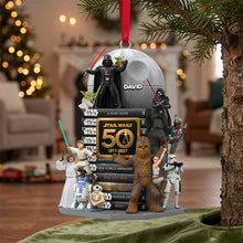 Load image into Gallery viewer, "Celebrate 50 Years of Adventure - Personalized Christmas Ornament for Cosmic Lovers"
