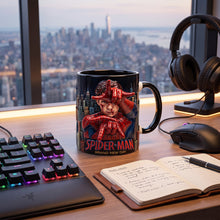 Load image into Gallery viewer, “Embrace Your Inner Hero” - Personalized Adventure Coffee Accent Mug - Custom Gift for Spider-Man Fans
