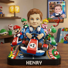 Load image into Gallery viewer, "Race to Fun: A Personalized Adventure!" - Custom Photo Adventurous Race Shaped Plaques PopCulturePrints
