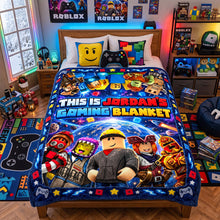 Load image into Gallery viewer, Cozy Block Holidays Blanket - Personalized Christmas Gifts 02NATN131026 Blanket PopCulturePrints
