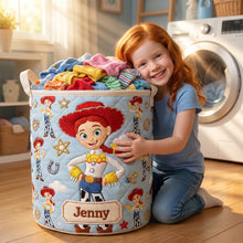 Load image into Gallery viewer, Unique Quilted Laundry Basket Personalized Gifts 04TODT290626 Laundry Basket PopCulturePrints
