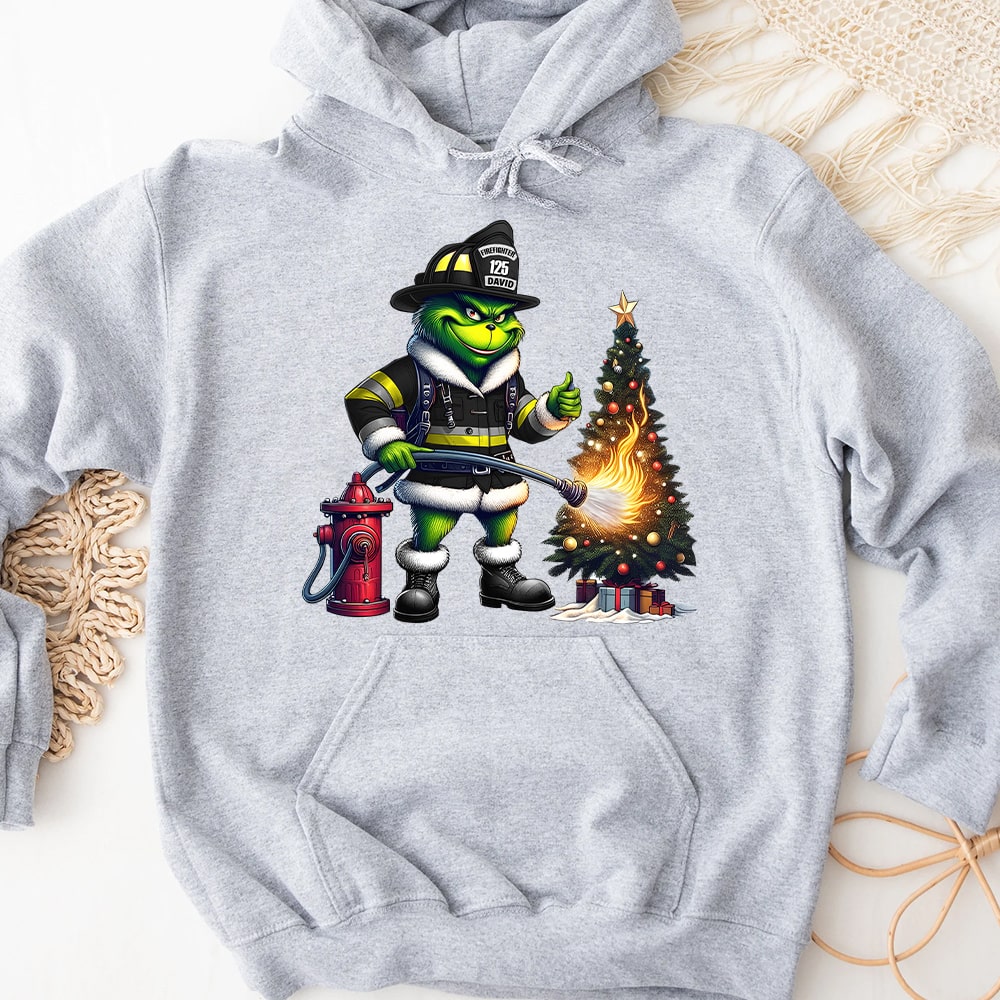 Personalized Firefighter Christmas Sweater - Heroic Holiday Edition