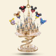 Load image into Gallery viewer, “A Magical World Awaits” - Dreamy Balloon Castle Acrylic Ornament - Personalized Gift for Family
