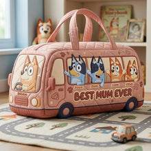 Load image into Gallery viewer, "Best Mum Ever" - Personalized Duffle Bag - Perfect Gift for Moms and Grandmas Quilted Duffle Bag PopCulturePrints
