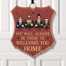 Load image into Gallery viewer, Personalized Family Welcome Home Wood Sign - Custom Gift Wood Sign PopCulturePrints
