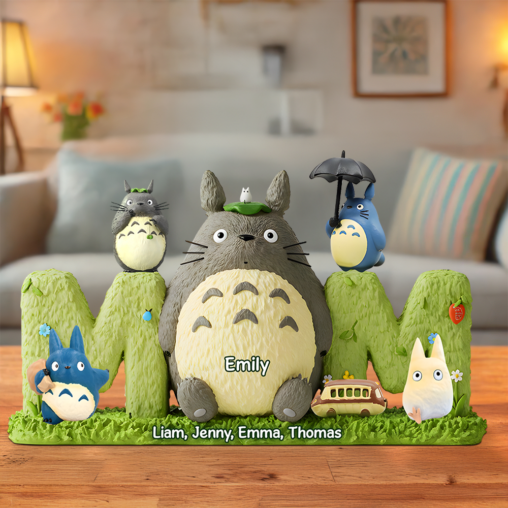 Embrace the Charm: Forest Mama & Her Furries Pals - Personalized Gift for Mother Shaped Plaques PopCulturePrints