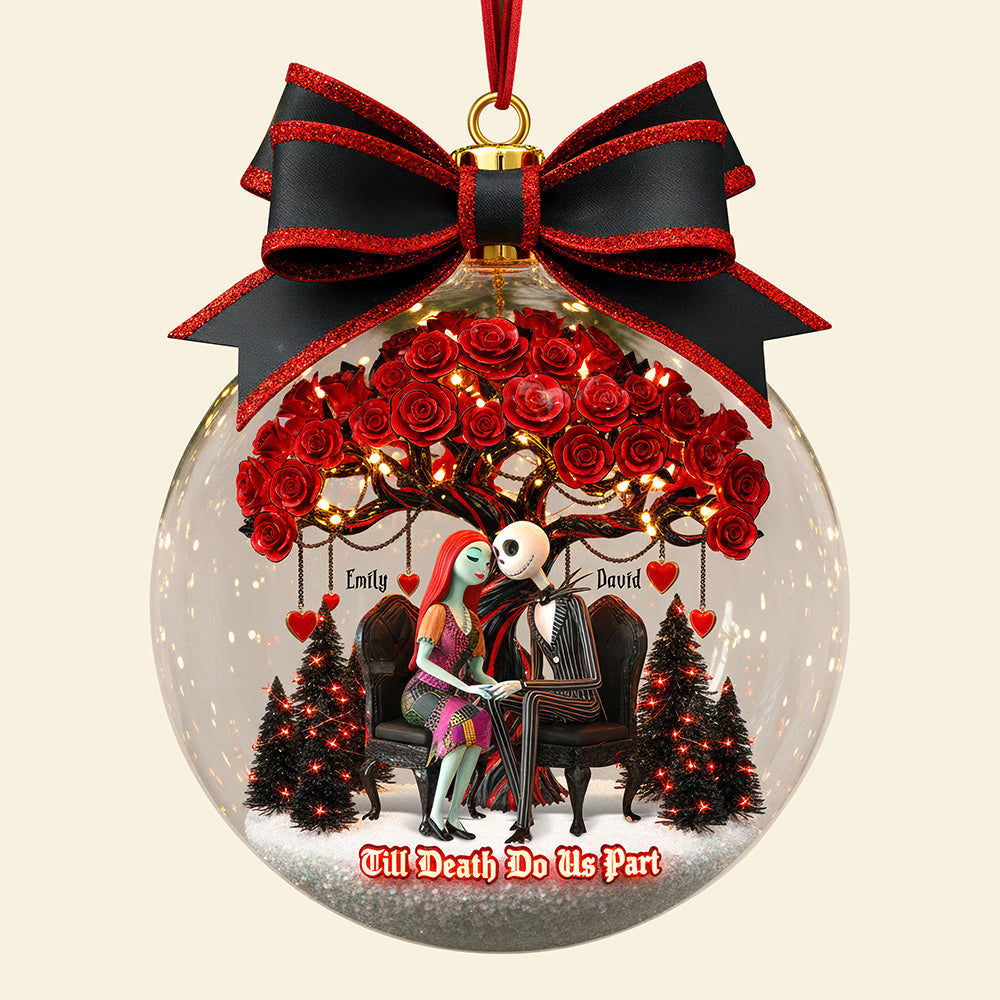 “Till Death Do Us Part” – Personalized Christmas Ornament for Couples Ornament PopCulturePrints