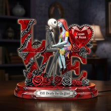 Load image into Gallery viewer, Till Death Do Us Part - Personalized Acrylic Light Box for Couples Light Box PopCulturePrints
