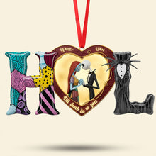 Load image into Gallery viewer, Till Death Do Us Part - Spooky Couple Ornament - Personalized Gift for Couples Ornament PopCulturePrints
