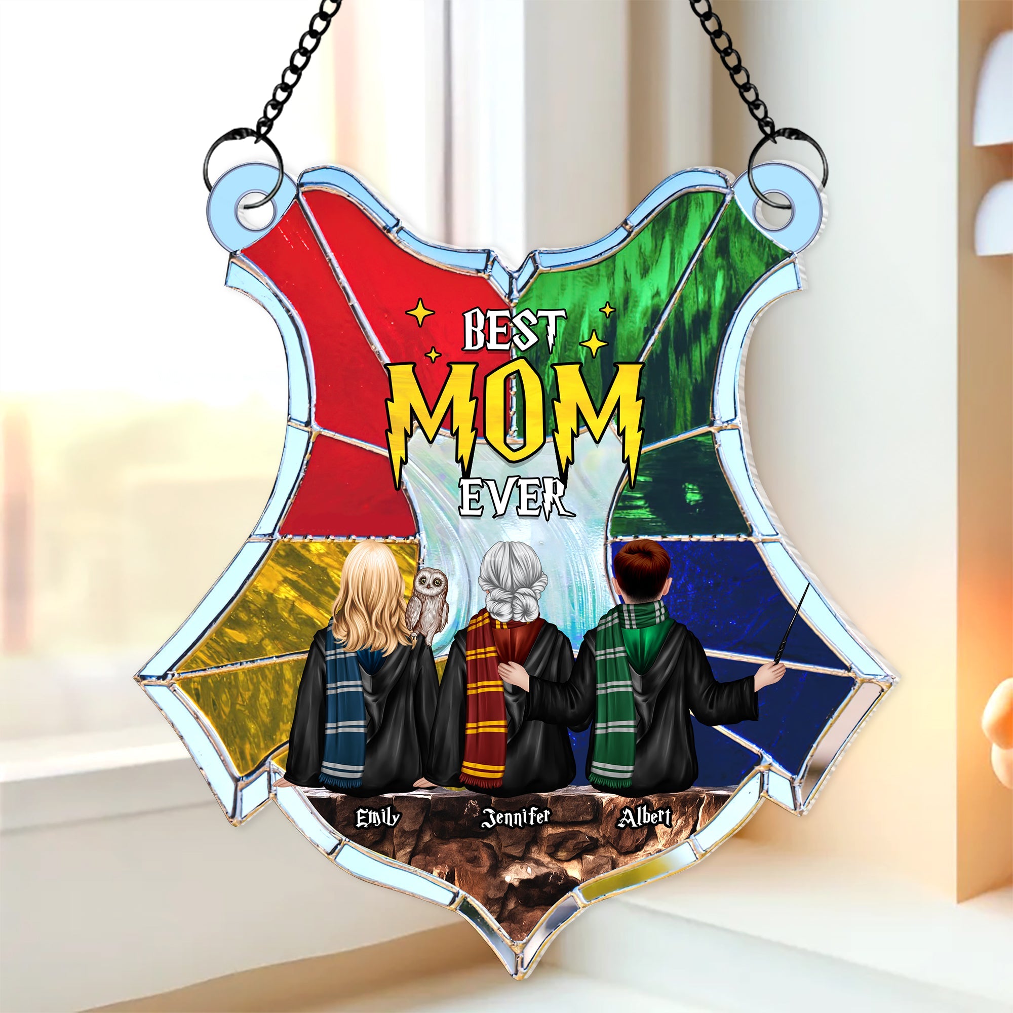 Best Wizard Mom Ever Custom Family Portrait