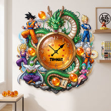 Load image into Gallery viewer, Craft Your Time: Personalized Dragon Ball Z Acrylic Wall Clock - Perfect Gift for Fans and Collectors
