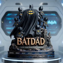 Load image into Gallery viewer, You Are Our Superhero - Personalized Shadow Dad And Kids Acrylic Plaque - Unique Gift for Dads, Grandpas, and More Shaped Plaques PopCulturePrints
