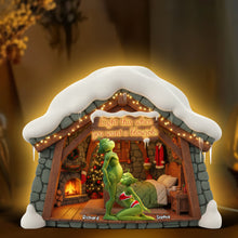 Load image into Gallery viewer, Light Up Your Love: Naughty Green Monster Couple Acrylic Light Box - Personalized Gifts for Couples Light Box PopCulturePrints
