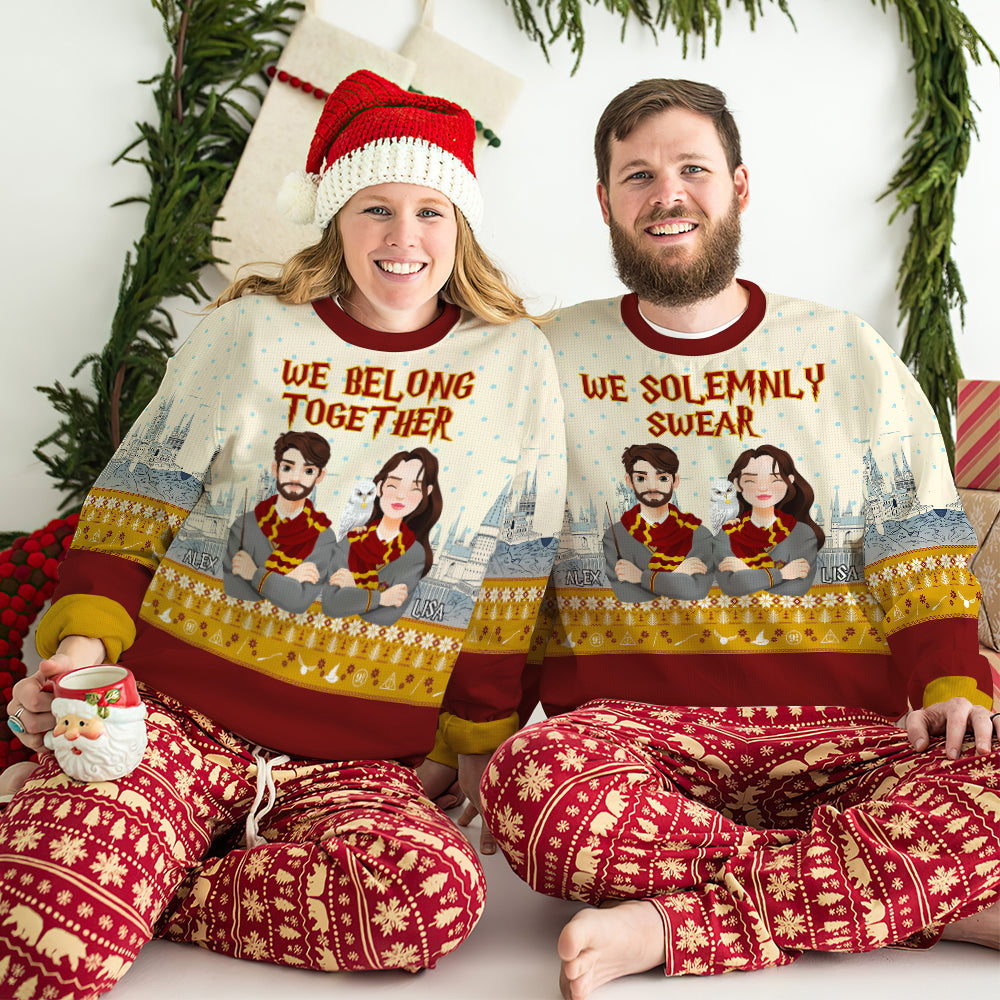 Personalized Harry Potter Themed Christmas Sweaters