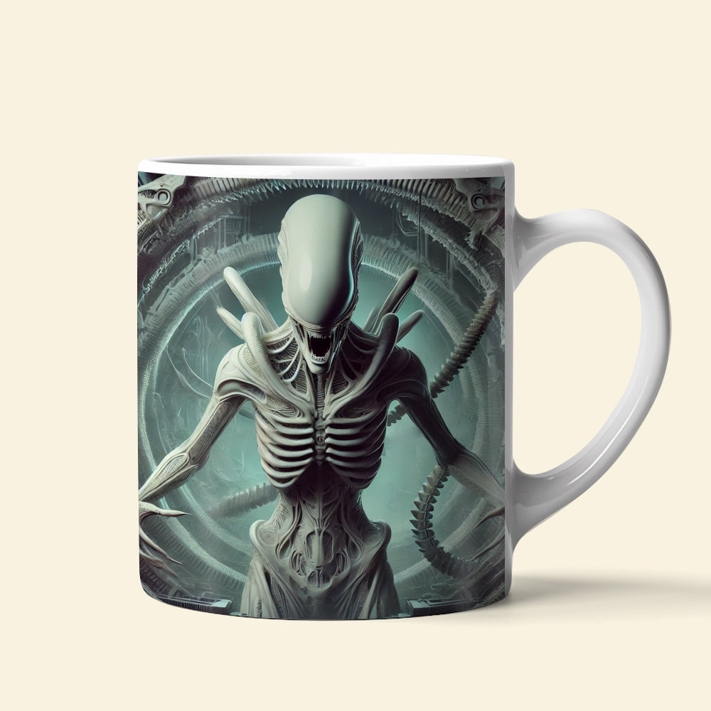 Xenomorph Love Coffee Mug - Perfect Gift for Sci-Fi Fans Coffee Mug PopCulturePrints