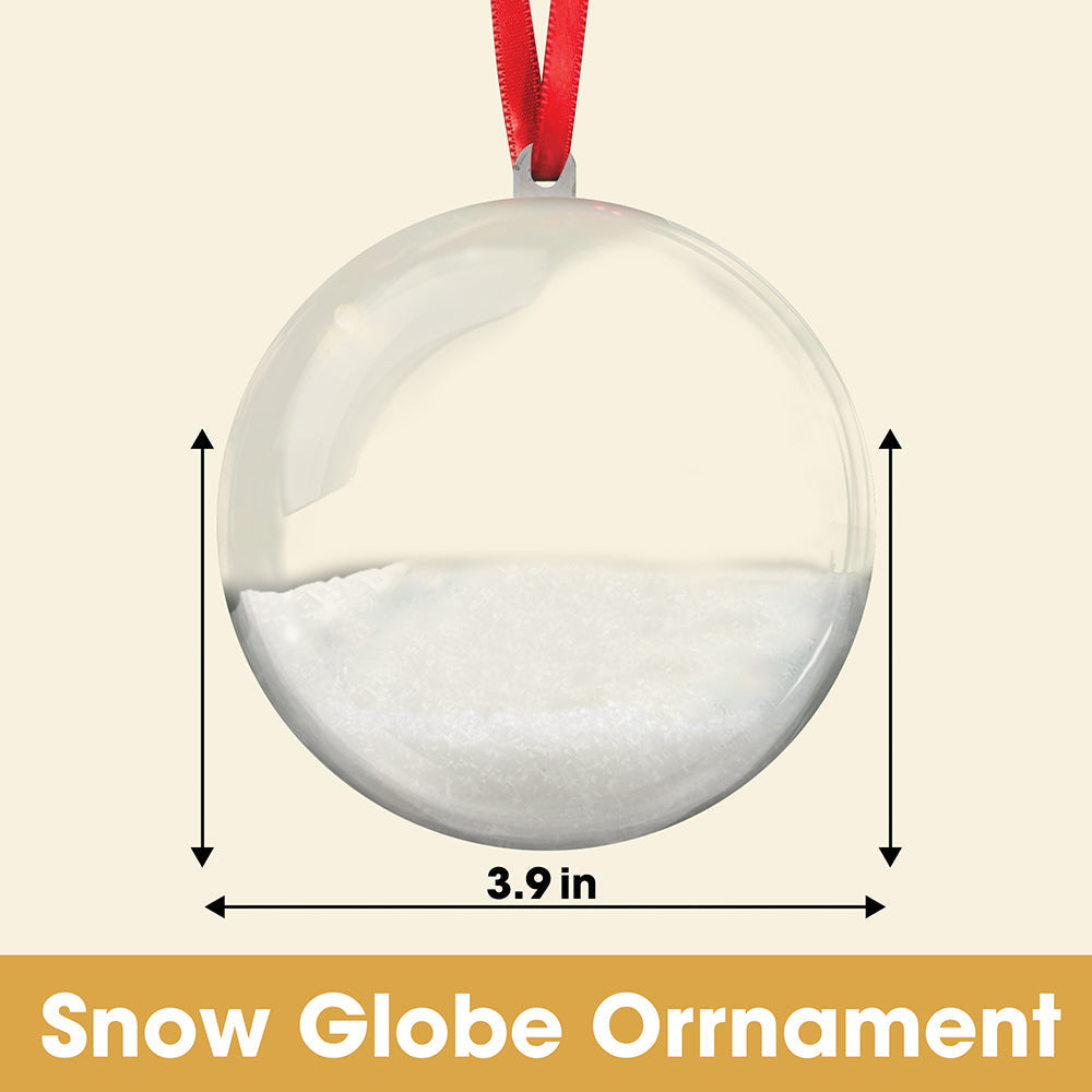 Celebrate Family Moments - Personalized Snow Globe Ornament - Unique Gift for Christmas Ornament PopCulturePrints