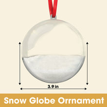 Load image into Gallery viewer, Celebrate Family Moments - Personalized Snow Globe Ornament - Unique Gift for Christmas Ornament PopCulturePrints
