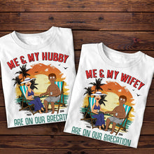 Load image into Gallery viewer, Me &amp; My Wifey | Me &amp; My Hubby - Personalized Couple T-Shirts for Special Occasions Shirts PopCulturePrints
