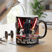 Load image into Gallery viewer, “The Best Dad In The Galaxy” - Personalized Coffee Mug for Father’s Day - Unique Gift for Dads and Grandpas Coffee Mug PopCulturePrints
