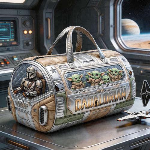 “Not All Heroes Wear Capes” - Personalized Duffle Bag for Dads, Grandpas & More Quilted Duffle Bag PopCulturePrints