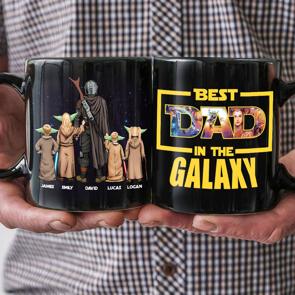 Personalized Best Dad in the Galaxy Mug Coffee Mug PopCulturePrints