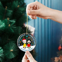 Load image into Gallery viewer, Custom Christmas Friendship Crystal Ornament
