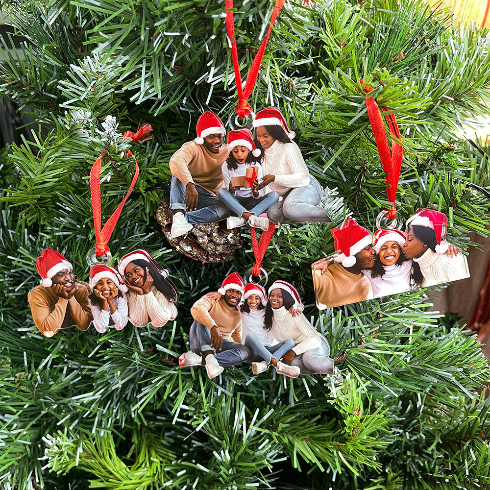 Personalized Family Photo Christmas Ornaments