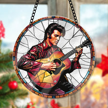 Load image into Gallery viewer, Personalized Guitarist Suncatcher Ornament - Unique Gift for Music Lovers
