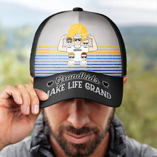 Load image into Gallery viewer, Grandkids Make Life Grand - Personalized Classic Cap Classic Cap PopCulturePrints
