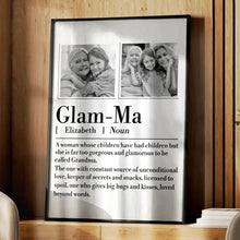 Load image into Gallery viewer, Glam-Ma: A Constant Source Of Unconditional Love - Custom Personalized Poster Poster PopCulturePrints
