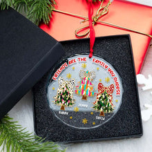 Load image into Gallery viewer, Personalized Christmas Tree Crystal Ornament for Friends Ornament PopCulturePrints
