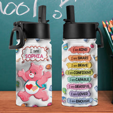 Load image into Gallery viewer, Personalized Inspirational Bear Water Bottle
