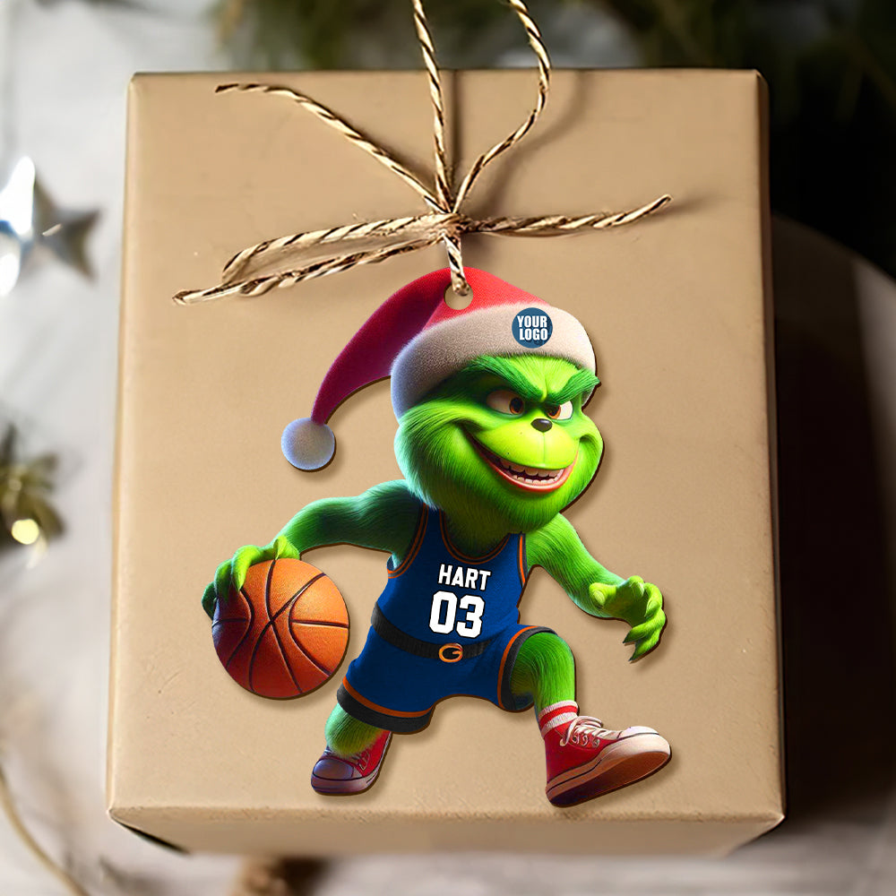 Custom Basketball Fan Christmas Ornament Ornament PopCulturePrints