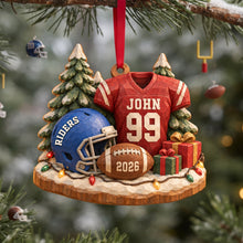 Load image into Gallery viewer, Tackle Season Wood Effect Ornament, Personalized Gifts For Sport Lovers 02qhlu141026 Ornament PopCulturePrints
