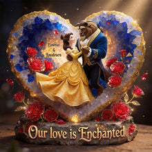Load image into Gallery viewer, Our Love is Enchanted - Personalized Acrylic Plaque for Couples Shaped Plaques PopCulturePrints
