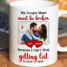 Load image into Gallery viewer, Personalized Couple Coffee Mug - Lost in Your Eyes Coffee Mug PopCulturePrints
