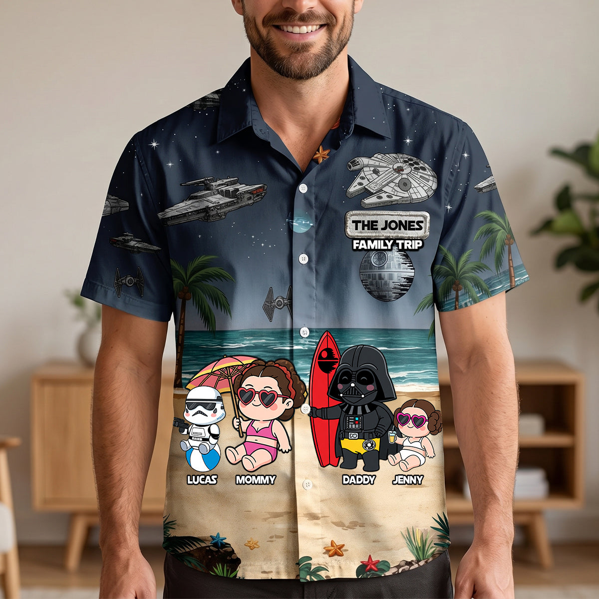 Create Lasting Memories with Our Space Family Summer Vacation Hawaiian Shirt - Personalized Matching Gifts for Family Hawaiian Shirts PopCulturePrints