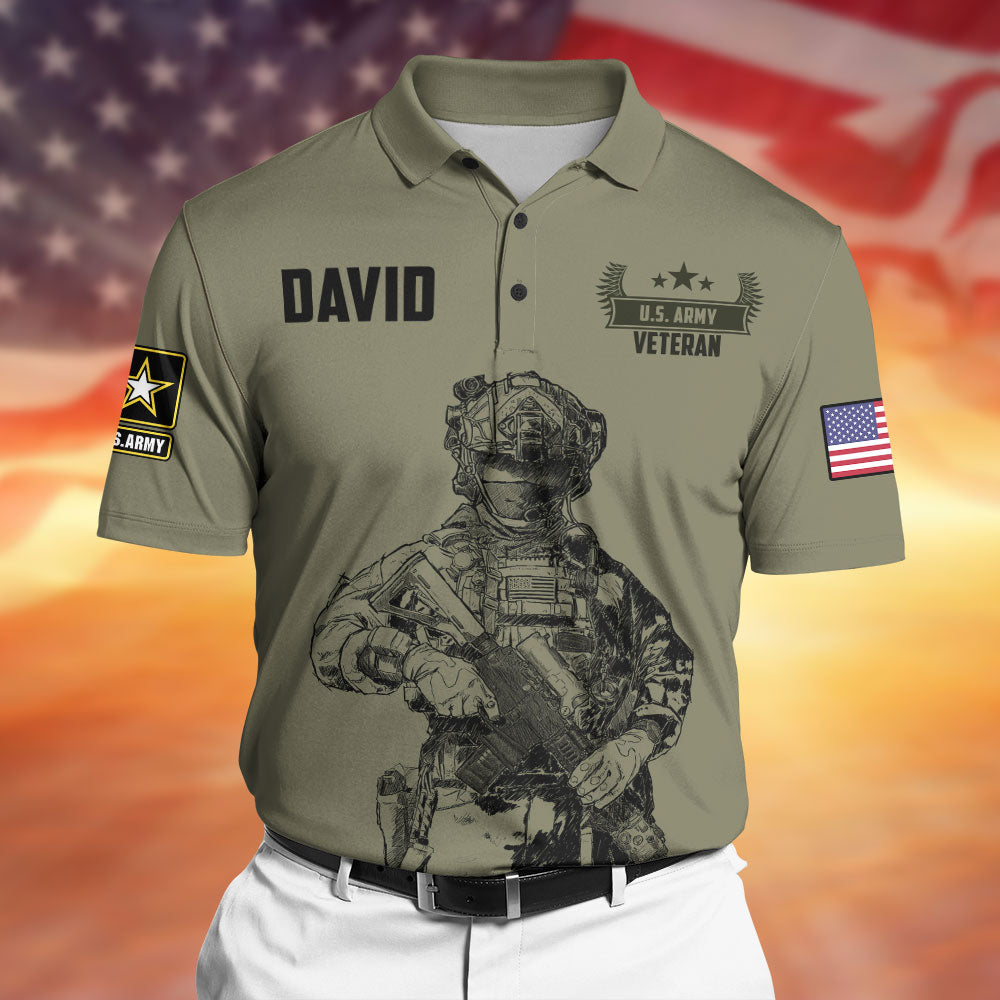 Personalized Military Veteran T-Shirt - I Walked The Walk