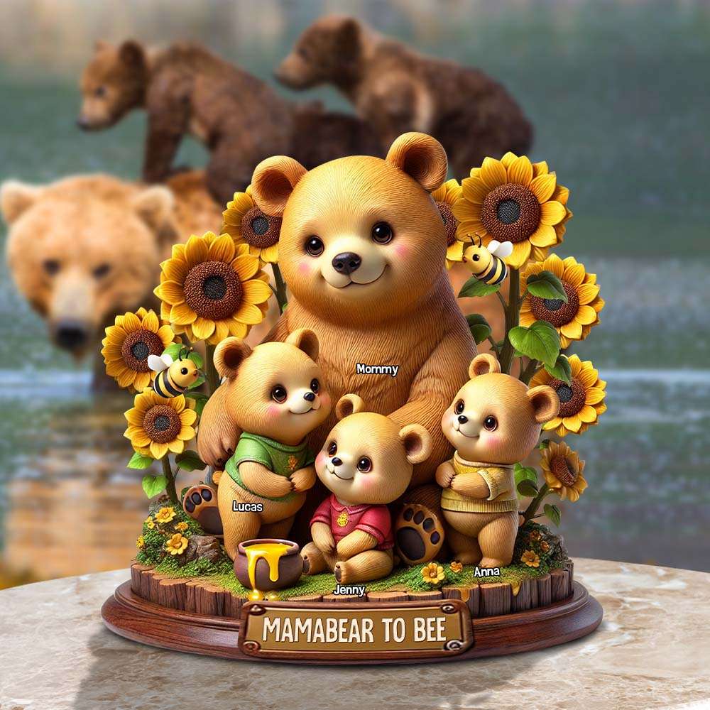 "Celebrate the Love of Family with Our Charming Mom Flat Wood Sign - Personalized Gift for Mom and Grandma" Shaped Plaques PopCulturePrints